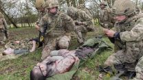 First aid was one of the skills practiced on the exercise (Picture: MOD).
