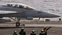 USS George HW Bush Exercise Saxon Warrior Aircraft Landing