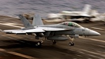 USS George HW Bush Exercise Saxon Warrior Aircraft Landing