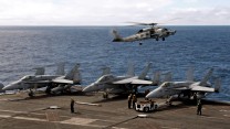 USS George HW Bush Exercise Saxon Warrior Planes