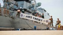 HMS Trent helps out after Hurricane Melissa in Jamaica