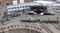 Celebrations at the naming of HMS PRINCE OF WALES