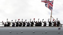 Crew on board HMS PRINCE OF WALES