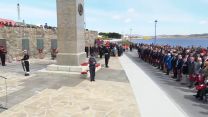 Falkland Islands fall silent for Armistice Day (Picture: BFBS)