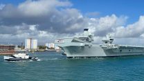 Flagship HMS Queen Elizabeth heads for the USA ahead of autumn on European operations 07092022 CREDIT BFBS.JPG