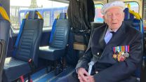 Frank Cooper, BOTA veteran, 97, ahead of  Battle of the Atlantic anniversary events in Liverpool 28052023 CREDIT BFBS.jpeg