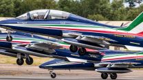 Frecce Tricolori jets take off (Picture: MOD).