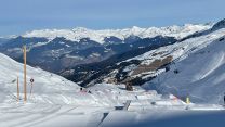 French alps backdrop for the Snowboard Slope Style run at Meribel Inter Services Championship 03022022 CREDIT BFBS.jpeg
