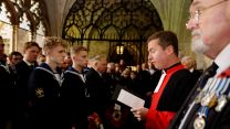Gathering at the Combined Services Memorial 06112022 CREDIT Royal Navy MOD