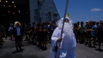 HMS Diamond crossing the line in the presence of King Neptune old Navy tradition 20092021 Credit HMS Diamond Twitter.jpeg