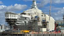 HMS Glasgow currently being built at the BAE Systems shipyard in Govan 26082022 CREDIT BFBS.jpg