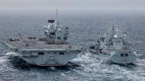 HMS Prince of Wales conducted Replenishment at Sea with RFA Tidesurge 20022024 CREDIT MOD