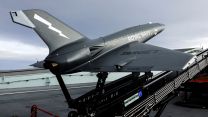 HMS Prince of Wales launch Fixed-wing drones, QinetiQ Banshee Jet 80 24092021 Credit Royal Navy.jpg