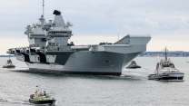 HMS Prince of Wales returns to her homebase after undergoing repairs in Rosyth (Picture: Royal Navy)
