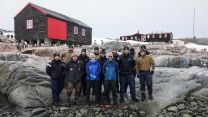 HMS Protector working with UK Antarctic Heritage Trust at Port Lockroy near nesting Gentoo penguins 25012022 CREDIT HMS Protector Twitter.jpeg