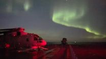 HMS QE crew spot the northern lights 28092023 CREDIT HMS QE Twitter