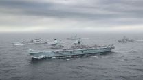 HMS Queen Elizabeth during Exercise Joint Warrior with other vessels as Carrier Strike Group forms (Picture: Royal Navy)
