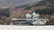 HMS Queen Elizabeth in second visit to Firth of Clyde, Scotland