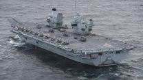The UK's Carrier Strike Group was declared ready for operations in January ahead of its first deployment (Picture: Royal Navy). HMS Queen Elizabeth in the North Sea during Exercise Joint Warrior 051020 CREDIT ROYAL NAVY .jpg