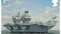 HMS Queen Elizabeth (Picture: Royal Mail).