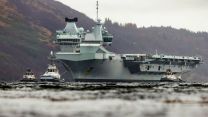 HMS Queen Elizabeth visiting the Firth of Clyde, Scotland, for the second time