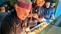 HMS Richmond crew enjoying food on route home for Christmas 05122021 CREDIT HMS Richmond Twitter.jpg