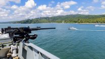 HMS Spey conducted a maritime manoeuvre exercise with an Indian Naval patrol vessel 23112023 CREDIT MOD Royal Navy