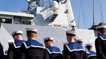 HMS Spey prior to leaving HMNB Portsmouth to be forward deployed in the Indo-Pacific Region 