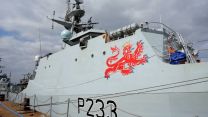 HMS Tamar in Portsmouth for first time (Picture: Royal Navy).
