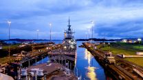 HMS Tamar, which has transited from the Atlantic Ocean entrance of the Panama Canal as the ship heads to the Indo-Pacific region 031021 CREDIT MOD.jpg