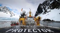 HMS Protector is the Royal Navy's only ice patrol ship (Picture: Royal Navy).