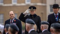 HRH The Earl of Wessex alongside Defence Secretary Ben Wallace, taking the salute from veterans on Horse Guards Parade 13112022 CREDIT MOD Crown Copyright.jpg