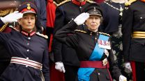 HRH The Princess Royal salutes at 2 Signal Regiment freedom of the city parade in York 19052022 CREDIT MOD Crown Copyright.jpg
