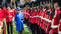 Her Majesty the Queen inspects 1st Battalion the Welsh Guards at Windsor Castle