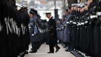 His Majesty The King makes his way form the Foreign, Commonwealth & Development Office to the Cenotaph