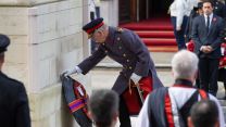 His Majesty The King, King Charles joined Armed Forces personnel at the Cenotaph for Remembrance Sunday 13112022 CREDIT MOD Crown Copyright.jpg