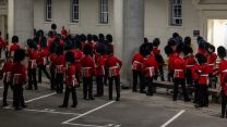 Household Division make final adjustments to uniform prior to a final dress rehearsal as a part of Operation London Bridge 13092022 CREDIT MOD Crown Copyright.jpg