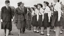 The future Queen inspects the Girls' Training Corps in 1945 (Picture: Classic Image/Alamy Stock Photo). The future Queen inspects the Girls' Training Corps in 1945 (Picture: Classic Image/Alamy Stock Photo).