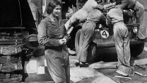 Princess Elizabeth during a Auxiliary Territorial Service car maintenance course (Picture: Colin Waters/Alamy Stock Photo).