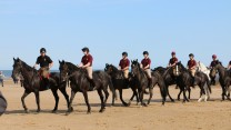 Household Cavalry Take Horses On Holiday
