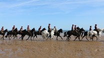 Household Cavalry Take Horses On Holiday