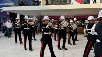 Royal Marines band at DSEI 2025
