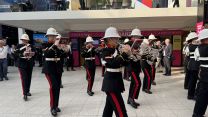 Royal Marines band at DSEI 2025
