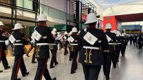 Royal Marines band at DSEI 2025