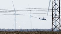 A helicopter near the Ukrainian border (Picture: Sergei Malgavko, ITAR-TASS News Agency, TASS, Alamy Live News, Alamy Stock Photo).