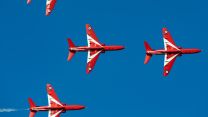 Red Arrows display in Abu Dhabi