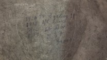 First World War graffiti remains engraved into the tunnel walls, acting as an insight into the soldiers’ lives who served here. 