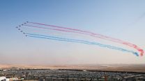 Jets from the RAF Aerobatic Team Red Arrows soared above Expo 2020 Dubai 08112021 Credit MOD.jpg