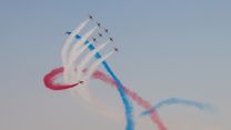 Jets from the Royal Air Force Aerobatic Team, the Red Arrows at Expo 2020 Dubai 08112021 Credit MOD.jpg