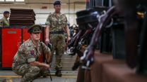 King’s Troop Royal Horse Artillery, make final preparations at Regents Park Barracks, for the Queen's procession in London 13092022 CREDIT MOD Crown Copyright.jpg